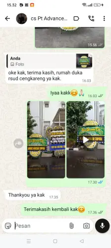 Testimonial Papan Bunga Pernikahan tunggaljaya