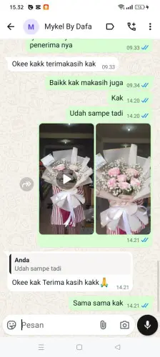 Testimonial Buket Bunga tunggaljaya
