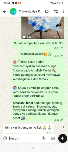 Testimonial Standing Flower tunggaljaya